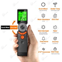 Termometer daging Digital lipat, tahan air tahan lama respon cepat desain lipat penggunaan rumah luar ruangan dapur makanan kelas