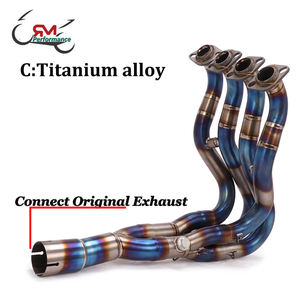 Tubo de enlace medio, Conector de Escape intermedio para <span class=keywords><strong>Kawasaki</strong></span> <span class=keywords><strong>ZX6R</strong></span>, ZX636, años <span class=keywords><strong>2009</strong></span> a 2021 - Product Image 5