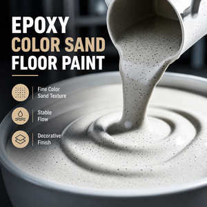 ขายตรงจากโรงงาน สีอีพ็อกซี่เรซิ่นกันน้ำปรับระดับได้เอง สำหรับพื้นคอนกรีต  พร้อมทรายสีสำหรับเคลือบพื้น - Product Image 4