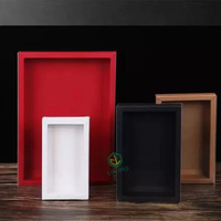 Boîte d'emballage à tiroir rectangulaire en papier kraft pliable avec impression en carton personnalisée en gros avec couvercle en PVC