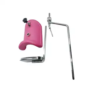 Cadeira de apoio médico para pernas, cor rosa, suporte para pernas, acessórios de mesa cirúrgica, suporte ajustável para pernas hospitalares