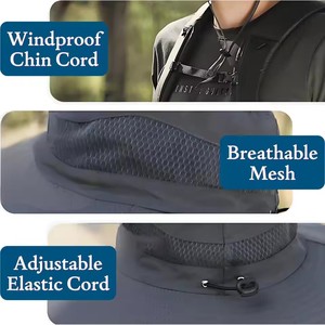 Sombrero de Pescador con Ventilador USB y Energía Solar, Protección UV, para Campismo y Pesca al Aire Libre, Venta al Por Mayor - Product Image 2