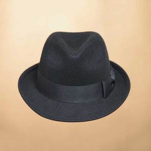 หมวกแกสเตอร์ทริลบ็อตแบบคลาสสิกหมวกทรงนักเลงผ้านุ่มแบบคลาสสิกสีน้ำตาลดำทำตามสั่ง - Product Image 5