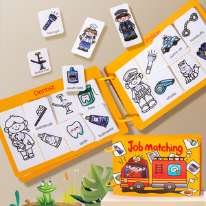 Lumières enfants apprentissage intellectuel précoce occupé calme livre occupé jouets pour enfants garçons filles carrière correspondant pour les enfants - Product Image 2