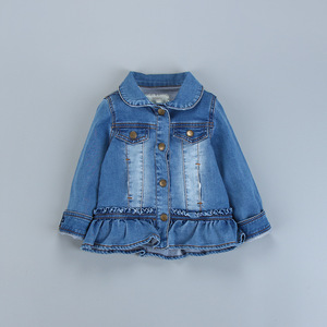 Vestes bomber en jean pour enfants Kurti, vêtements en gros pour l'extérieur - Product Image 3