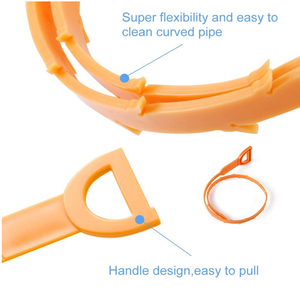Eliminador de obstrucciones de tubería de drenaje de 64cm, herramientas limpiadoras de desatascos para alcantarillado, inodoro, cocina - Product Image 6