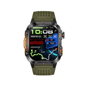 Montre connectée GPS DF HT36 noire avec lampe torche LED, écran HD, appels Bluetooth, surveillance de la fréquence cardiaque, de l'oxygène sanguin et de la santé, montre connectée sportive - Product Image 6