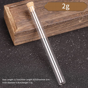 หลอดธูปแก้วขนาด56ชม. มีความโปร่งใสสูงธูปหอมไม้จันทน์พร้อมภาชนะไม้ก๊อก - Product Image 5