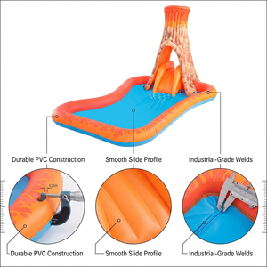 Piscine <span class=keywords><strong>gonflable</strong></span> pour enfants Volcano Splash Island, résistante aux UV, colorée, 277 x 175 x 150 cm, pour <span class=keywords><strong>jeux</strong></span> aquatiques - Product Image 4