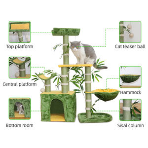 Haute qualité Offre Spéciale bambou forme chat escalade arbre chat jouant gratter chat endormi sisal <span class=keywords><strong>griffoir</strong></span> - Product Image 3