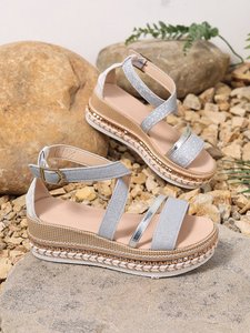 Sandales d'été décontractées pour femmes, légères, à plateforme large, style espadrilles, à bout ouvert, pour l'extérieur - Product Image 6