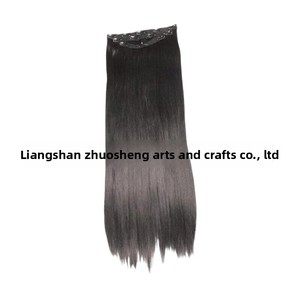 Extensiones de Cabello Largo y Liso Pre-Adheridas de 12 Pulgadas para Mujer, Estilo Europeo y Americano, de Gran Volumen, para Comercio Transfronterizo - Product Image 5