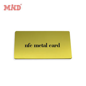 Gouden Kleur Nfc Kaart 13.56Mhz Ntag 213/Ntag 215/Ntag 216 Metalen Kaart Nfc Metalen Visitekaartje Blanco Met Nfc - Product Image 3