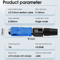 Conector Rápido de Fibra Óptica para Redes Exteriores y FTTH, Adaptador de Fibra Óptica SC LC PC UPC