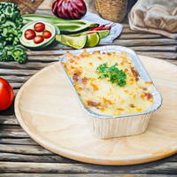 Plateau de cuisson rectangulaire professionnel en aluminium jetable pour la restauration, le barbecue et la cuisine domestique