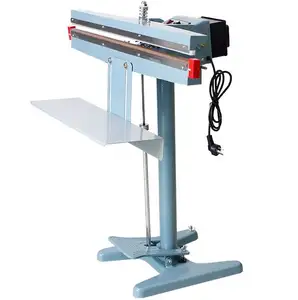 Vertical Type Foot Pedal Impulse Sealer Commercial Pedal Plastic Sealing Machine for various materials meat coffee bean rice