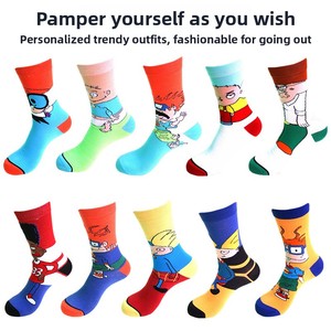 Chaussettes mi-mollet tendance style européen et américain pour hommes et femmes, personnalisées avec motifs de dessins animés Lapin et Canard <span class=keywords><strong>Duffy</strong></span>, approvisionnement transfrontalier - Product Image 2