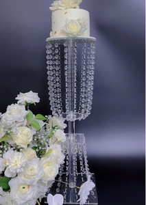 Wholesale Acrylic Flower Stand with Chian <strong>Wedding</strong> <strong>Centre</strong> <strong>Pieces</strong> <strong>Table</strong> Decoration - Product Image 3