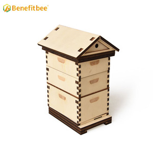 Mini ba lớp mô hình tổ ong thủ công mỹ nghệ nghề nuôi ong nghệ thuật mini <span class=keywords><strong>Bee</strong></span> Hive - Product Image 3