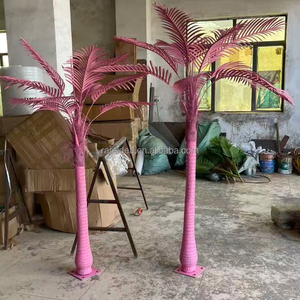<span class=keywords><strong>Palmera</strong></span> Rosa artificial, <span class=keywords><strong>palmera</strong></span> <span class=keywords><strong>de</strong></span> coco grande personalizada, <span class=keywords><strong>tronco</strong></span> <span class=keywords><strong>de</strong></span> plástico, hojas <span class=keywords><strong>de</strong></span> Pvc, <span class=keywords><strong>palmera</strong></span> Rosa pequeña <span class=keywords><strong>para</strong></span> decoración interior y exterior - Product Image 2