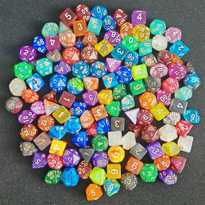 Dados de Plástico al por Mayor, Dados Poliédricos de Acrílico para Juegos de Rol, Dungeons and Dragons, D&D, D4-D20, Estilos Surtidos Aleatorios - Product Image 2