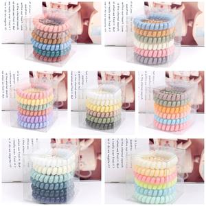 Lot de 6 Élastiques à <span class=keywords><strong>Cheveux</strong></span> Transparents en <span class=keywords><strong>Spirale</strong></span> Type Fil Téléphone pour Femmes et Filles – Chouchous Rapides - Product Image 5