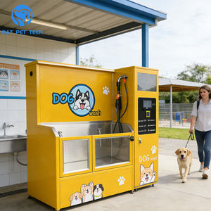 Kiosque de lavage pour chiens PATPET en acier inoxydable 304, prix d'usine, baignoire de toilettage pour animaux de compagnie, machine de lavage pour chiens en libre-service à pièces - Product Image 2