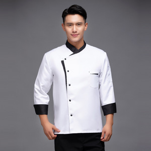 Vestiti da lavoro su misura traspirante dello Chef cucina ristorante uomini e donne che cuociono torta Catering Hotel cucina posteriore da Chef uniforme - Product Image 4