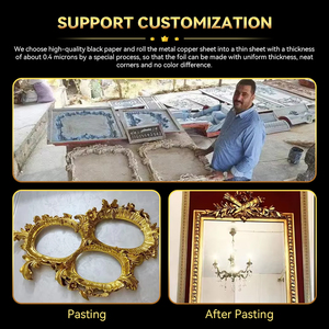 16x16cm厘米意大利仿金箔板镀金家具天花板家居装饰 - Product Image 3