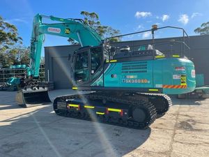 รถขุดตีนตะขาบ Kobelco Sk380 Sk380D มือสอง ขนาด 38 ตัน ของแท้จากญี่ปุ่น ชั่วโมงการทำงานต่ำ เครื่องจักรก่อสร้างสำหรับขาย - Product Image 1