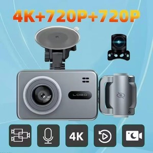 Telecamera da cruscotto G79 4K Ultra HD con display da 2 pollici, 3 obiettivi, registrazione interna/posteriore 720P, sensore G e Wi-Fi - Product Image 5