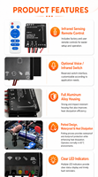MPPT Pengontrol Pengisian Daya Surya 3.2-3.7V Modul Pelindung dan Penyeimbang Baterai Lithium Iron Phosphate Sensor Inframerah untuk LED