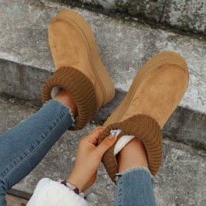 Botas de Nieve de Terciopelo Grueso para Mujer, Botines Cortos, Invierno 2025, Nuevas, Cómodas, Cálidas, Forro de Felpa, Punta Redonda, Estilo <span class=keywords><strong>UG</strong></span> - Product Image 4