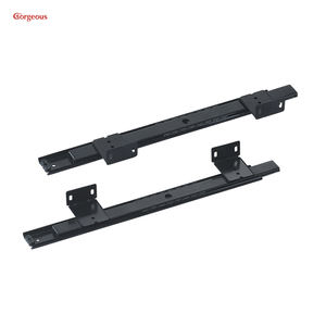 รางเลื่อนคีย์บอร์ดแบบลูกปืนสองทาง ขนาด 27 มม. 35 มม. ปรับได้ ยืดออกได้เต็มที่ แบบรางเลื่อนสำหรับลิ้นชักคีย์บอร์ด - Product Image 3