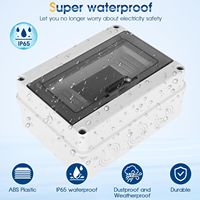 Boîte de distribution électrique étanche IP65 en plastique ABS, boîte de distribution électrique, disjoncteur électrique