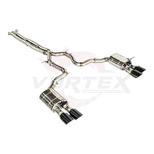ท่อไอเสียแบบ Catback รุ่น Vortex SS304 พร้อมวาล์วและปลายท่อสีดำแบบ Quad สำหรับรถ Porsche Panamera 971 971.2 2.9T 3.0T ปี 2017-2023 ชุดอุปกรณ์ดัดแปลงแบบ Bolt-On - Product Image 2