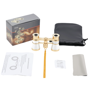 COMET 3x25 Mini prismáticos de bolsillo para <span class=keywords><strong>damas</strong></span> Prismáticos de metal antiguos de moda con cadena para <span class=keywords><strong>teatro</strong></span> de ópera - Product Image 5