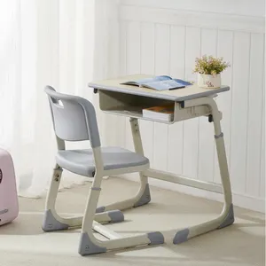 Okul ve sınıf mobilyası Set Metal sandalye ve masa masası çocuklar ve çocuklar için anaokulu ve ilkokul kullanımı için