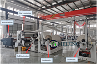 Línea de producción de papel higiénico/de cocina totalmente automática, máquina de corte y embalaje de papel tisú, punto a punto