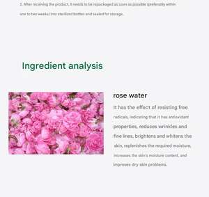 Base <span class=keywords><strong>de</strong></span> Tónico <span class=keywords><strong>de</strong></span> Hidrosol <span class=keywords><strong>de</strong></span> Rosa Damascena Semielaborada al por Mayor, 1 kg, 5 kg, con Ácido Hialurónico, Vitamina E, Bruma Facial Hidratante, OEM - Product Image 5