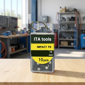 ดอกไขควงอิมแพคแบบโพซิดริฟ ITA Tools Industrial DIY พร้อมปลอกสี ขนาด 1/4 นิ้ว ยาว 75 มม. รับผลิตแบบ OEM/ODM ผลิตในไต้หวัน - Product Image 1