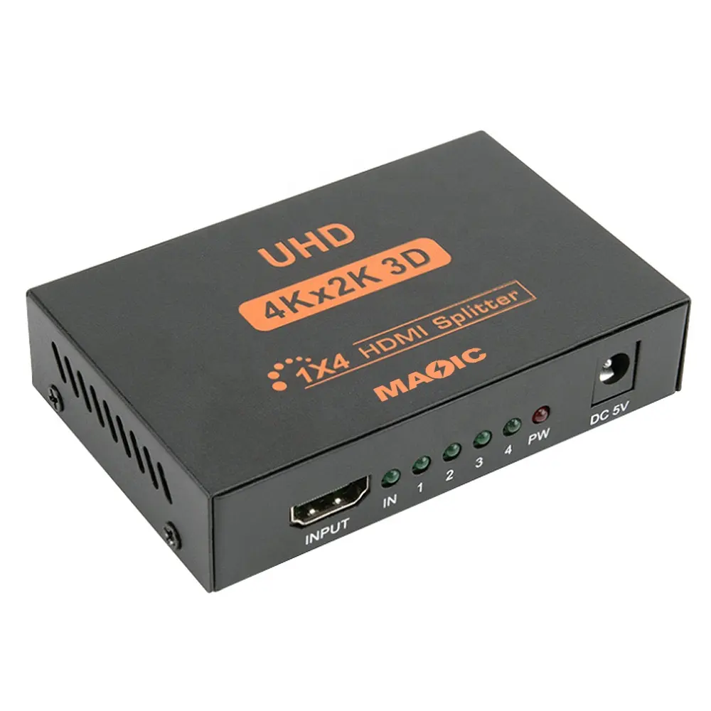 Full HD Video 4 Way Port HDMI 4K Splitter 1 Input 4 Output 1x4 4k HDMI Splitter