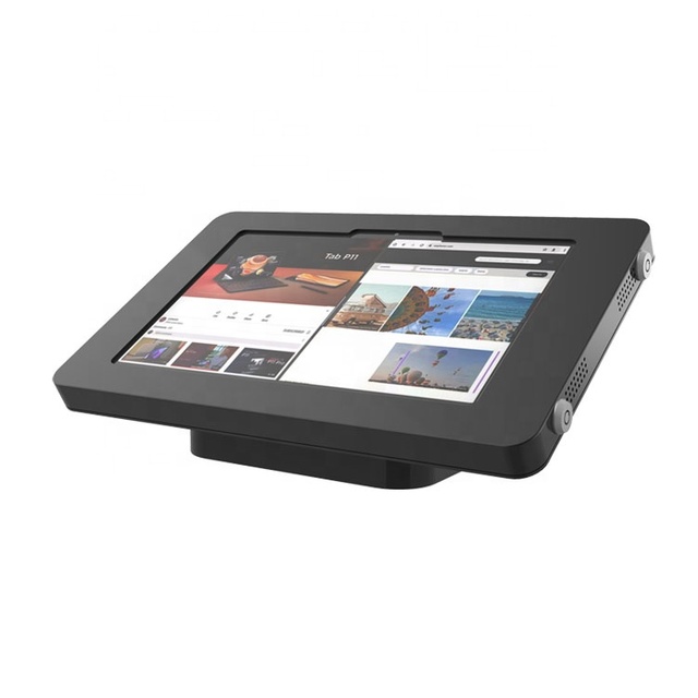 Counter Wall Mounted Tablet Lock Stand for Lenovo Tab P11 Metal Kiosk Enclosure