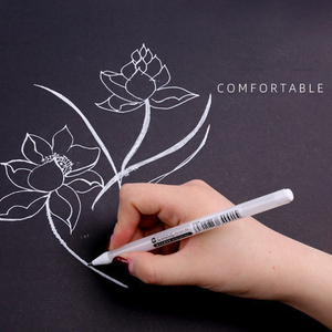 Rotulador de Gel de Colores Brillantes para Dibujo, Pintura Artística, Resaltador Blanco, Plateado, Dorado, Punta de 0.5/0.7/1.0mm - Product Image 4