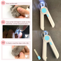 Coupe-ongles pour animaux de compagnie UMIONE personnalisé en usine avec lumière LED, outil de coupe-ongles sûr pour animaux, ciseaux pour griffes de chat et de chien, fournitures pour animaux de compagnie