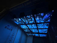 Barre d'éclairage pixel ascenseur intérieur pour écran led grue de levage lumière cinétique cinétique treuil dmx cinétique