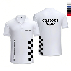 Polo de Carreras Premium Personalizable con Número y Logotipo de Patrocinador, Ropa de Sublimación de Alta Calidad para Miembros de Clubes de Carreras - Product Image 1