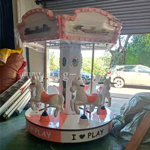 Carrusel de 6 Asientos Personalizado en Color para Niños, Carrusel Comercial para Parque de Atracciones en Venta - Product Image 3