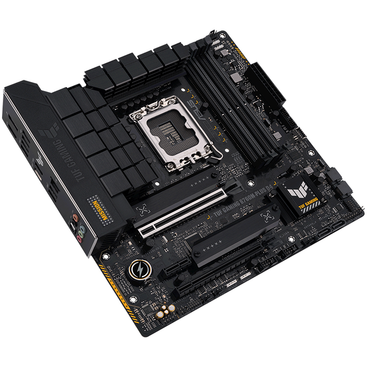 ASUS TUF GAMING B760M-PLUS D4 マザーボード、128GB DDR4メモリ対応
