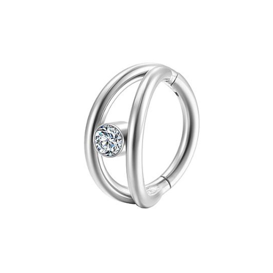 Bague couleur acier